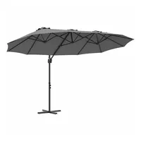 VidaXL Garten-Kantilever-Pergola Anthrazit 372 x 198 x 243 cm