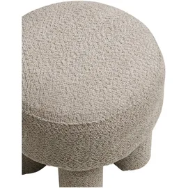 House Nordic Pouf Perth Polyester 43 x 43 cm Hellgrau