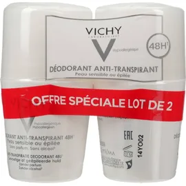 Vichy Antitranspirant Deodorant Roll-on 2 x 50 ml