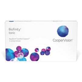 CooperVision Biofinity Toric, 3er / BC:8.7 SPH:-5.00 CYL:-0.75 AX:100