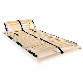 vidaXL Lattenrost mit 28 Latten 7 Zonen Kopfteil verstellbar 90 x 200 cm