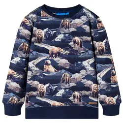 Kinder-Sweatshirt Marineblau 140