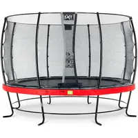 EXIT TOYS Elegant Trampolin 366 cm inkl. Economy Sicherheitsnetz rot