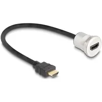 DeLock - HDMI männlich zu HDMI weiblich Paneel montierba