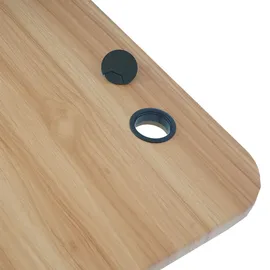 Mendler Tischplatte HWC-D40 für Eck-Schreibtisch, Schreibtischplatte, 90° MVG-zertifiziert ~ eichefarben