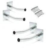 Wiltec 4x Autoreifen Wandhalter Felgenbaum 350 x 130 x 170 mm max. Traglast 50 kg