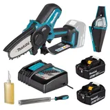 Makita Elektro-Kettensäge Makita Akku-Astsäge DUC101 mit 5Ah+3Ah Akku, Ladegerät, Holster, Fei