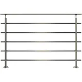 DOLLE Geländerset Aluminium Tropfenform für Bodenmontage 150 cm