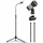 Pyle Audio Pyle Mikrofonständer mit Schwanenhals & quadratischer Standbasis – Höhenverstellbar 125–194 cm – Stabil, schwer & studio-ready für Sprache, Aufnahme, Präsentation, Podcast & professionelle Anwendungen