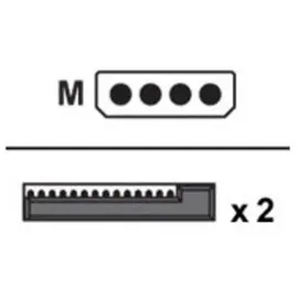 Supermicro - Netzteil - interne Stromversorgung, 4-polig (M)