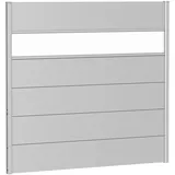 Biohort Waandpaneele für Sichtschutz mit Acrylglas 150 x 135 cm silber/metallic