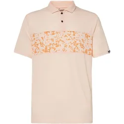 Sand Print Poloshirt Herren