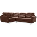 Sonstige Verlage Robin Linda Ecksofa mit Schlaffunktion 2X Bettkasten Kissen Sofa L-Form Schlafsofa Freistehende Eckcouch Schlafcouch Wohnzimmermöbel Wohnlandschaf...