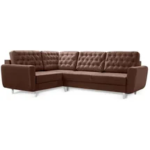 Sonstige Verlage Robin Linda Ecksofa mit Schlaffunktion 2X Bettkasten Kissen Sofa L-Form Schlafsofa Freistehende Eckcouch Schlafcouch Wohnzimmermöbel Wohnlandschaf...