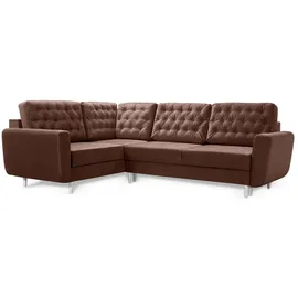 Sonstige Verlage Robin Linda Ecksofa mit Schlaffunktion 2X Bettkasten Kissen Sofa L-Form Schlafsofa Freistehende Eckcouch Schlafcouch Wohnzimmermöbel Wohnlandschaf...