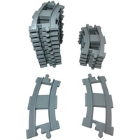 LEGO® DUPLO® Eisenbahn Schienen Kurve Hellgrau - 10882 - Teile 12x