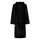 vidaXL Bademantel, Bademantel KINN Schwarz XL Baumwolle, schwarz