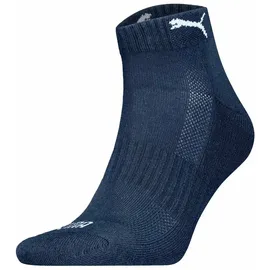 Puma Cushioned Quarter Socken 12er Pack Blau 39-42