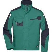 James & Nicholson Workwear Jacke mit hochwertiger Ausstattung dark-green/black,