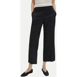 Someday Charlie Cropped Bundfaltenhose Schwarz 42