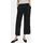 Someday Charlie Cropped Bundfaltenhose Schwarz 42