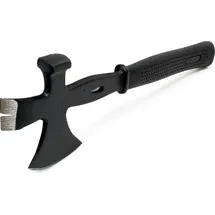 Wiltec 3-in-1 Mehrzweckbeil 350 mm mit Spaltbeil, Hammer, Nageleisen, Brechstange für Outdoor und Baustelle, Überlebenswerkzeug, Axt