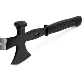 Wiltec 3-in-1 Mehrzweckbeil 350 mm mit Spaltbeil, Hammer, Nageleisen, Brechstange für Outdoor und Baustelle, Überlebenswerkzeug, Axt
