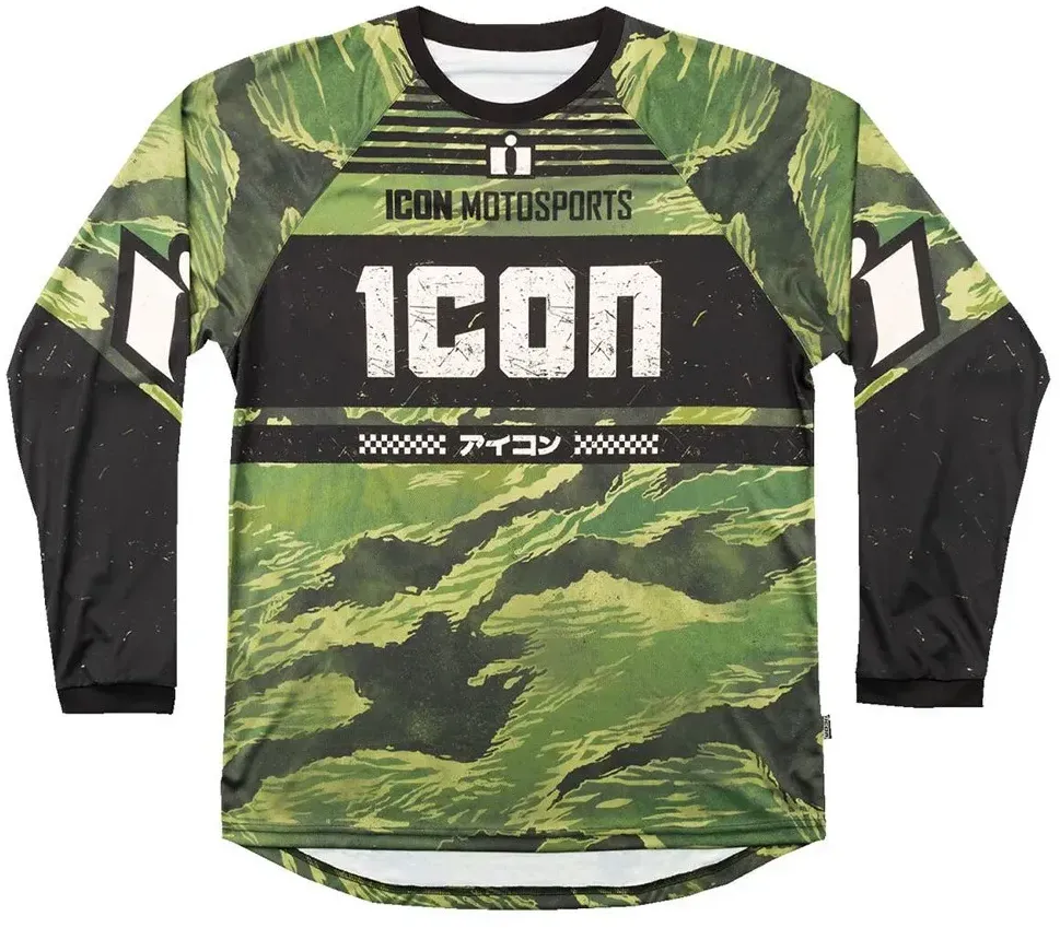 Icon Tiger’s Blood Langarm-trikot - Green - S