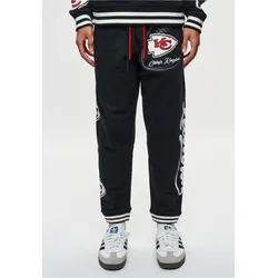 Sweathose RECOVERED "NFL Chiefs Kingdom", Herren, Gr. M, US-Größen, schwarz, 100% Baumwolle, casual, Hosen, im lockeren Schnitt