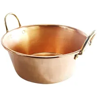 CopperGarden Soßen- & Marmeladentopf 3 Liter I Kochtopf aus Kupfer mit 24 cm Durchmesser I großer Topf zum Marmelade kochen I für offenes Feuer & Gas geeignet I ideale Wärmeverteilung
