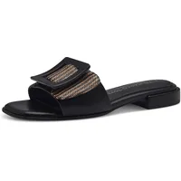 Marco Tozzi Damen Pantoletten mit Blockabsatz Elegant, Schwarz (Black Comb), 38 EU