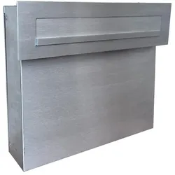 FLAT Design AX-050 Edelstahl Zaun Durchwurf Briefkasten