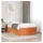 vidaXL Massivholzbett 90 x 200 cm Wachsbraun