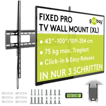 goobay TV-Wandhalterung ProFIXED Schwarz