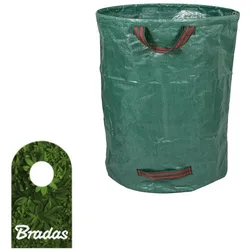 Laubsack 270L faltbarer Gartensack Rasensack Gartenabfallsack Gartenabfallbehälter Laubsammler PICK-UP BRADAS 2297