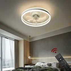 Eurotondisplay Deckenventilator mit LED Beleuchtung Deckenlampe Ventilator D3305 Ø 50cm 96W mit Fernbedienung Lichtfarbe/Helligkeit einstellbar
