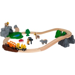 BRIO® Spielzeug-Eisenbahn BRIO® WORLD, Safari Bahn Set, FSC®- schützt Wald - weltweit bunt