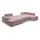 werk2 Wohnlandschaft Cord 3-Sitzer Rose