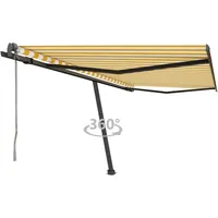 VidaXL Standmarkise Automatisch 400 x 350 cm gelb