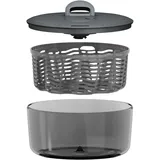 Zyliss Easy Spin Salatschleuder L 6 l Ø 27 cm grau schwarz