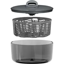 Zyliss Easy Spin Salatschleuder L 6 l Ø 27 cm grau schwarz
