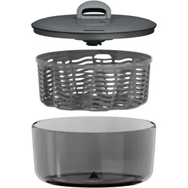 Zyliss Easy Spin Salatschleuder L 6 l Ø 27 cm grau schwarz