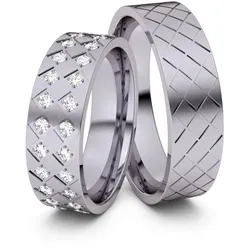 Trauringe Rautenkranz 585er Palladium - 1292