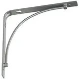 Regalwinkel dekorativ 20cm Regalkonsole Regalträger Regalhalter Regalbodenträger silber
