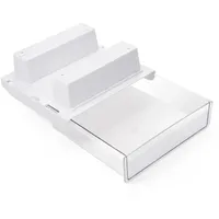 Bisofice Schublade unter dem Schreibtisch, versteckte Aufbewahrungsbox, Schreibtisch-Organizer, transparentes Tablett, geeignet fuer Schreibtisch m... - Transparent