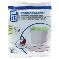 Catit Ersatzkohlefilter für 3 Liter Trinkbrunnen 3er-Pack