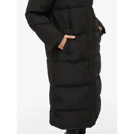VILA Steppmantel "VISTARI LONG DOWN COAT - NOOS", Damen, Gr. 36, schwarz (schwarz beauty), Steppware, Obermaterial: 100% Polyester, unifarben, regular fit knielang, Mäntel Steppmantel