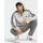 adidas Essentials 3-Streifen Kapuzenjacke Herren Medium Grey Heather/White S