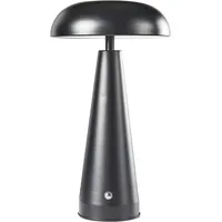 Beliani Kabellose Tischlampe BOCONO mit Dimmer Metall Schwarz