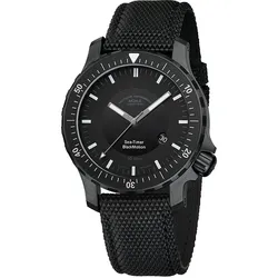 Mühle-Glashütte Herrenuhr Sea-Timer Blackmotion M1-41-83 NB - schwarz